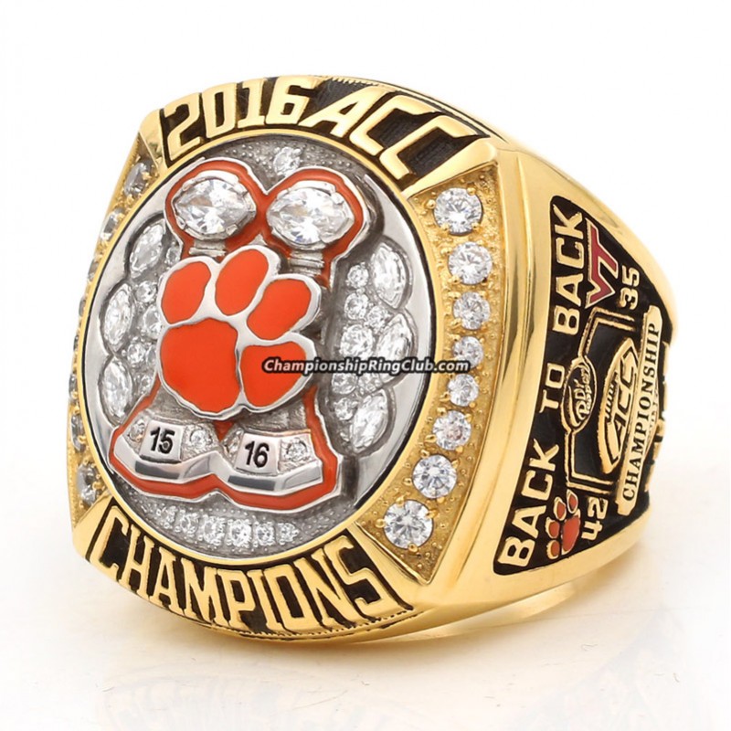 2016 Clemson Tigers ACC Championship Ring/Pendant